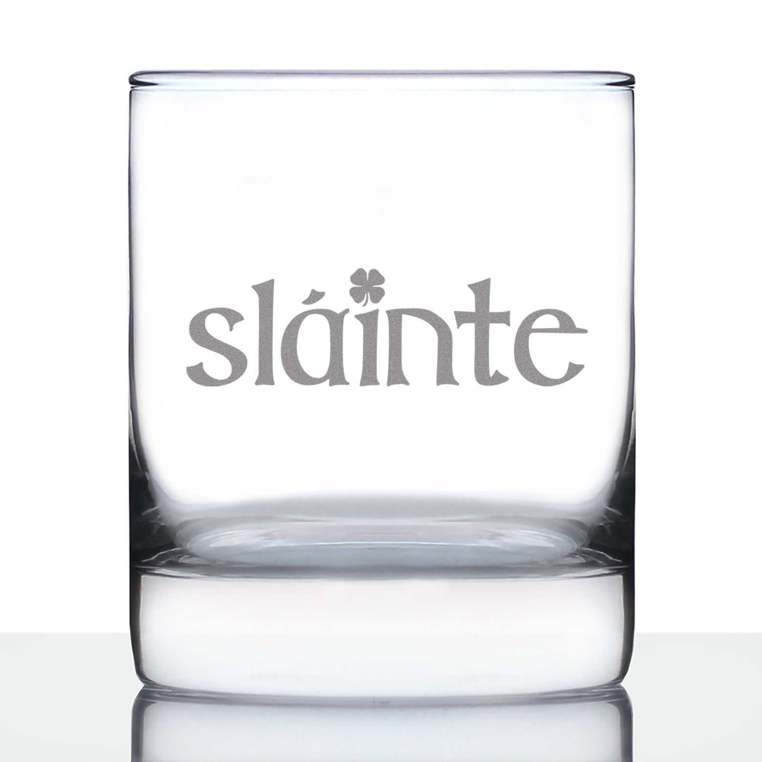 Slainte - Irish Cheers - Whiskey Rocks Glass - St Patricks Day