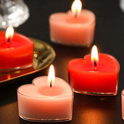 9-pcs Heart-Shaped Scented Tea Candles – Valentine's Day