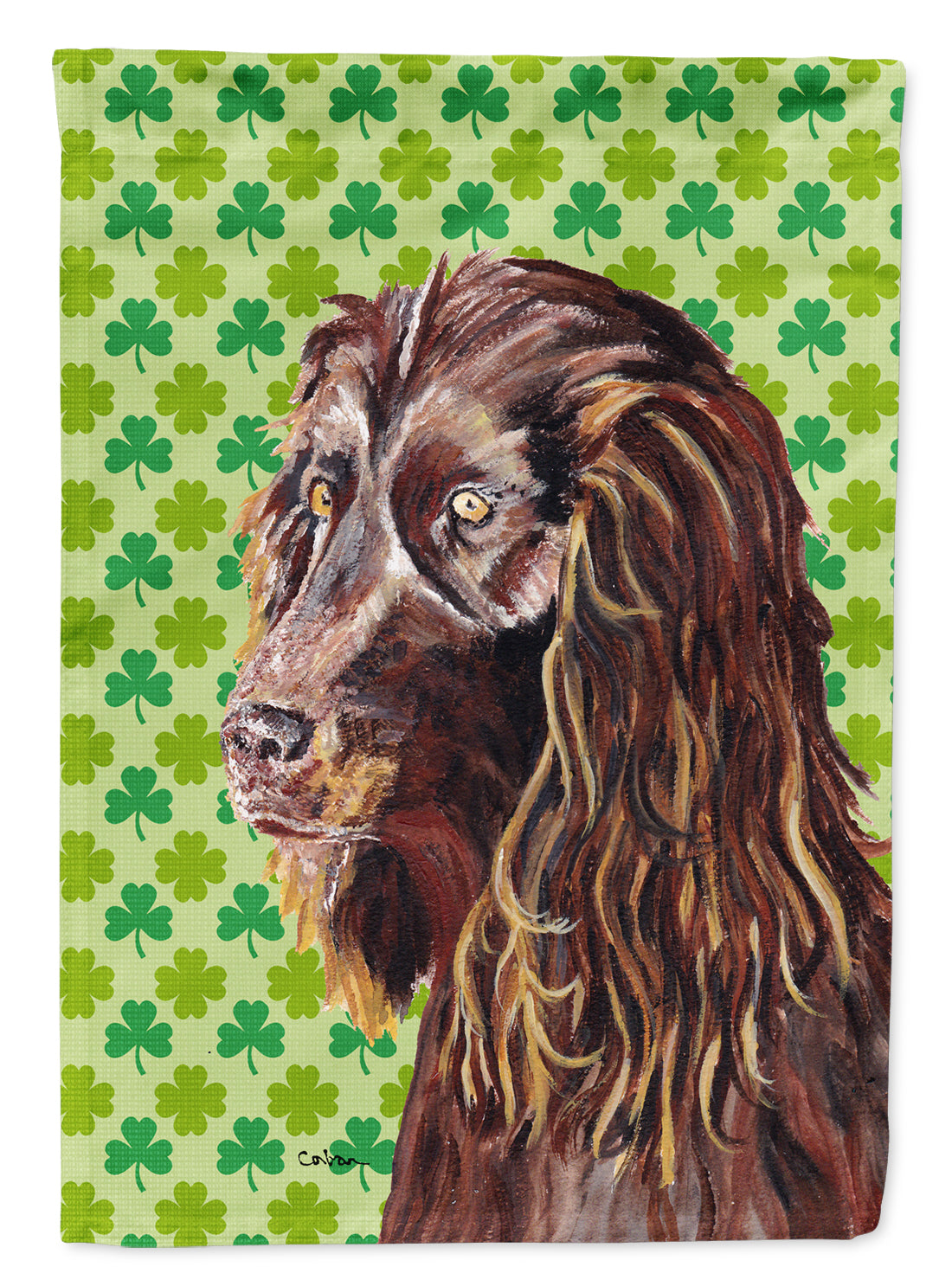 Boykin Spaniel St Patrick's Irish Garden Flag