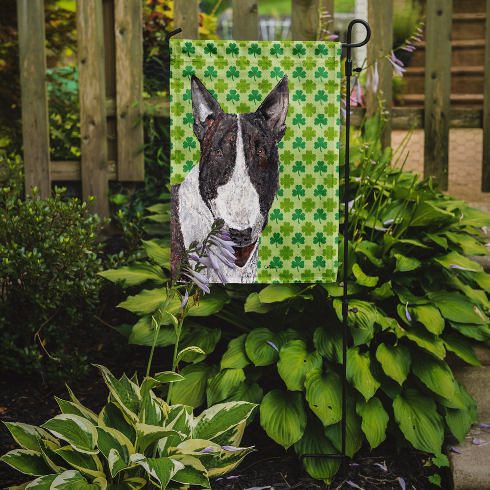 Bull Terrier St Patrick's Irish Garden Flag