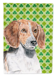English Foxhound St Patrick's Irish Garden Flag