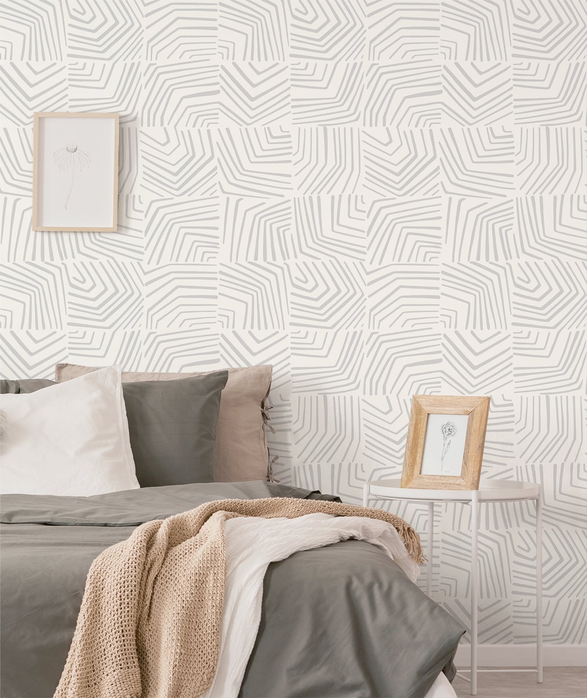 The Simple Life Linework Maze Abstract Unpasted Wallpaper