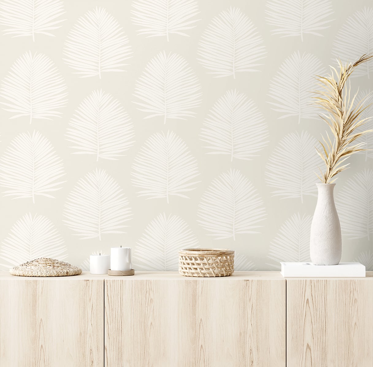 The Simple Life Island Palm Coastal Unpasted Wallpaper
