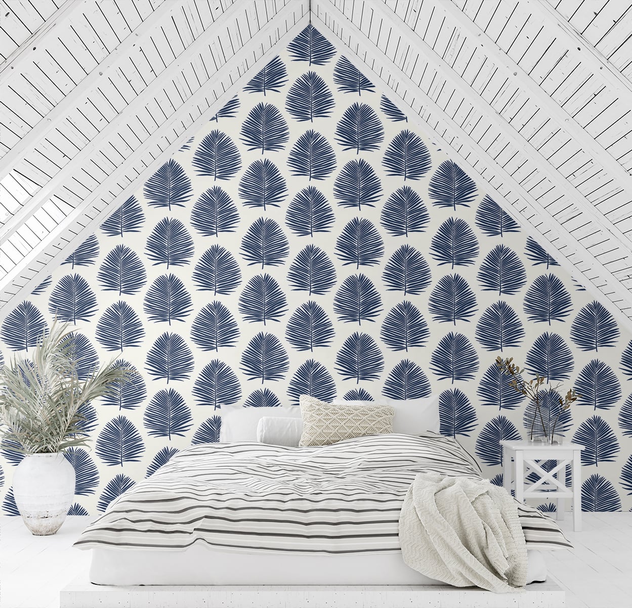The Simple Life Island Palm Coastal Unpasted Wallpaper