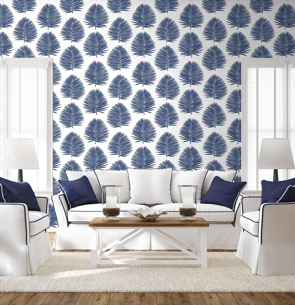 The Simple Life Island Palm Coastal Unpasted Wallpaper
