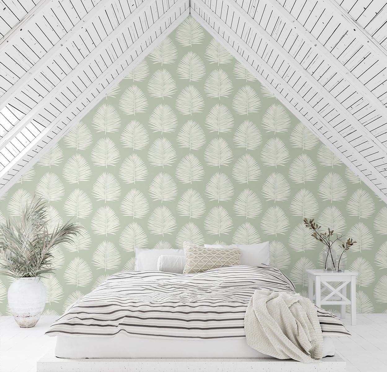 The Simple Life Island Palm Coastal Unpasted Wallpaper