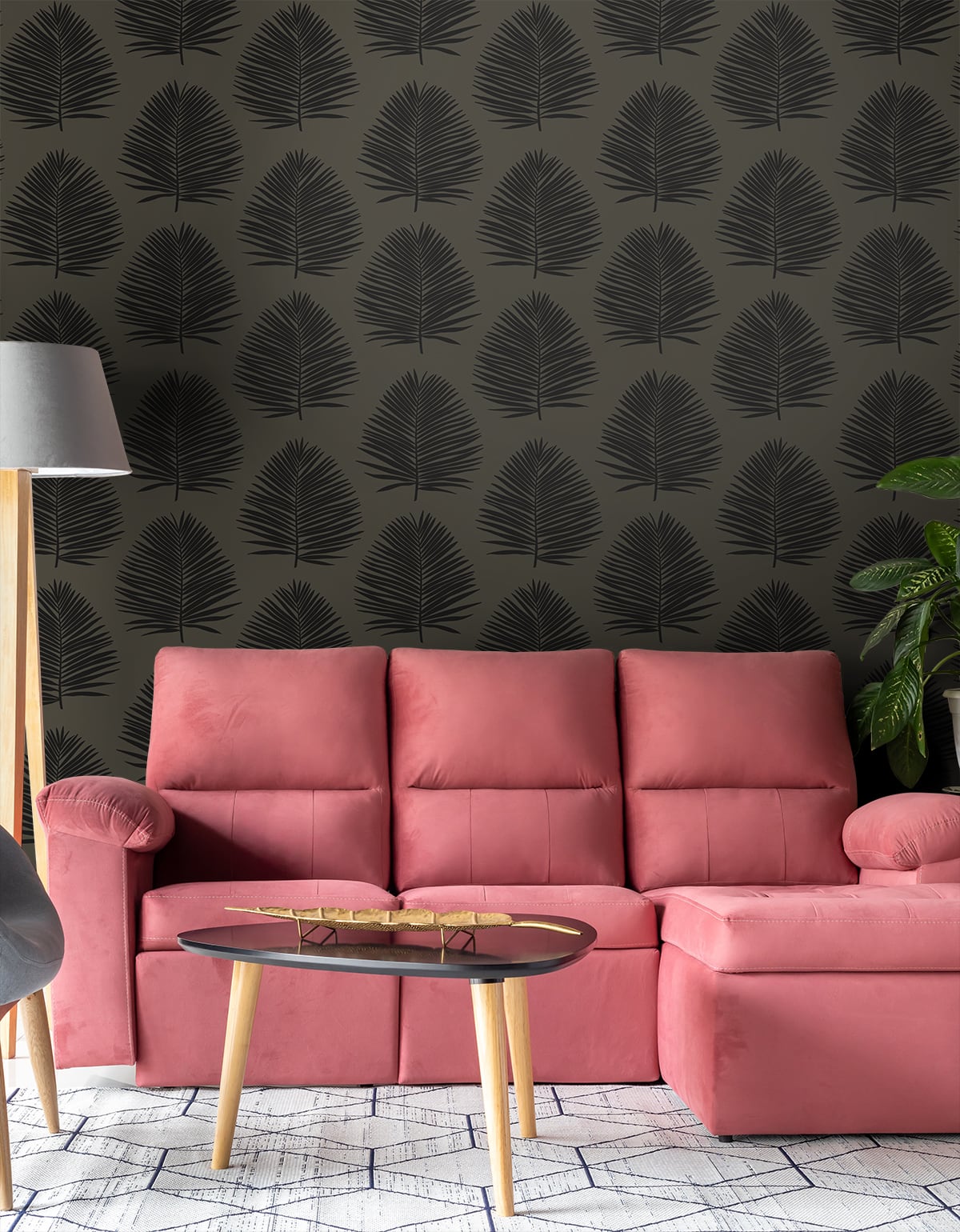 The Simple Life Island Palm Coastal Unpasted Wallpaper