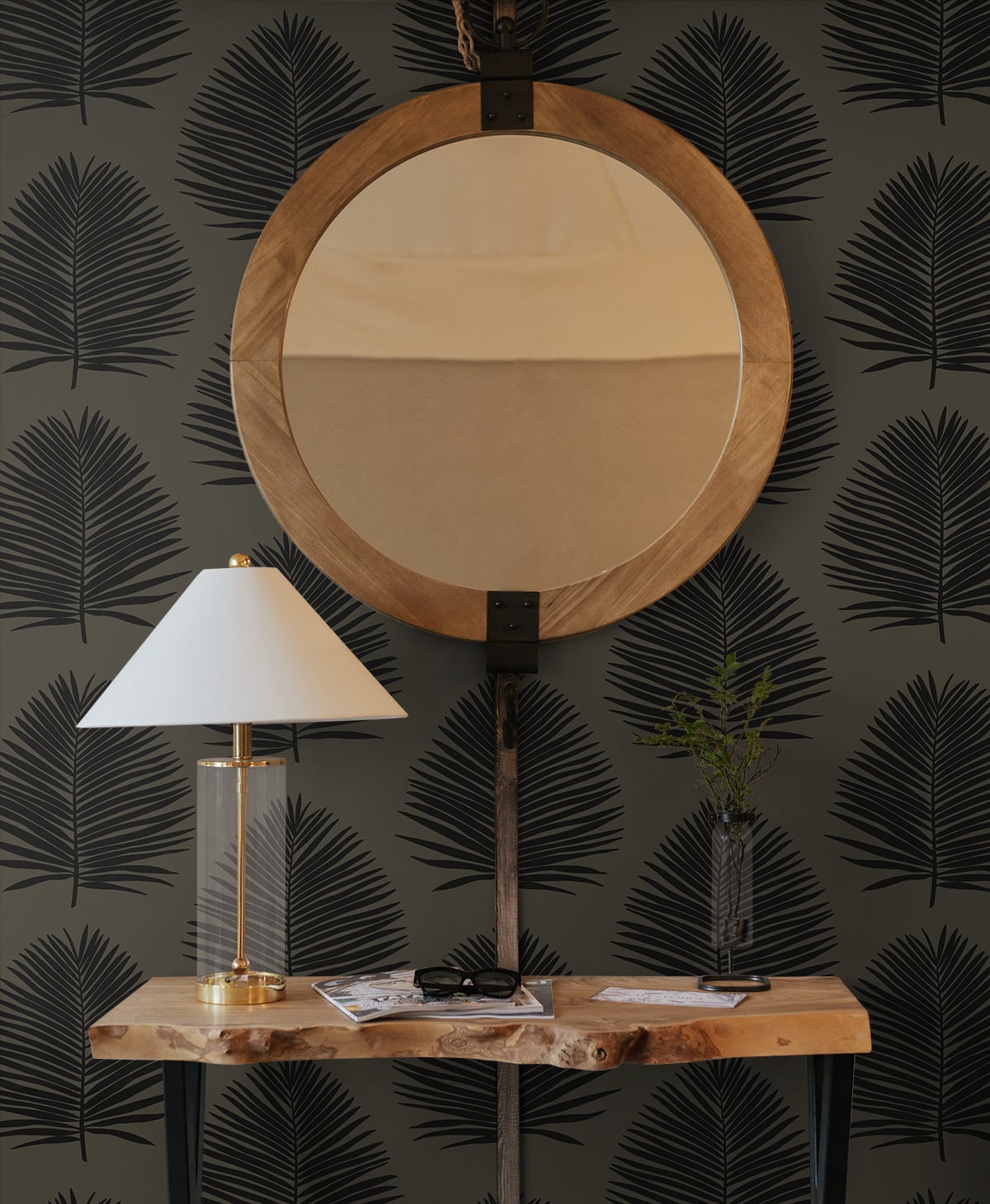 The Simple Life Island Palm Coastal Unpasted Wallpaper