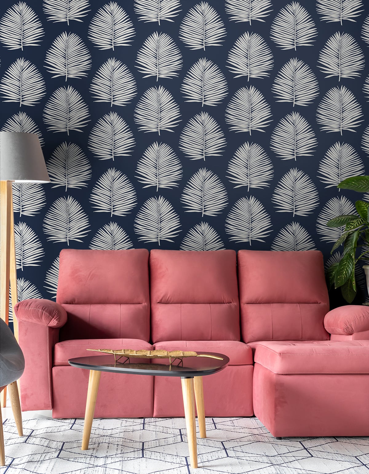 The Simple Life Island Palm Coastal Unpasted Wallpaper