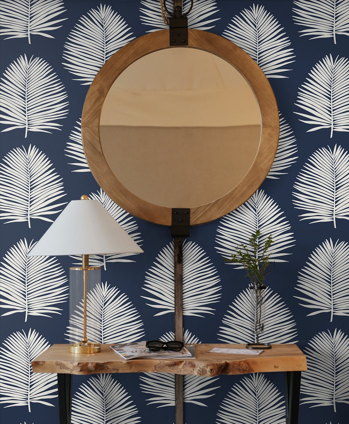 The Simple Life Island Palm Coastal Unpasted Wallpaper