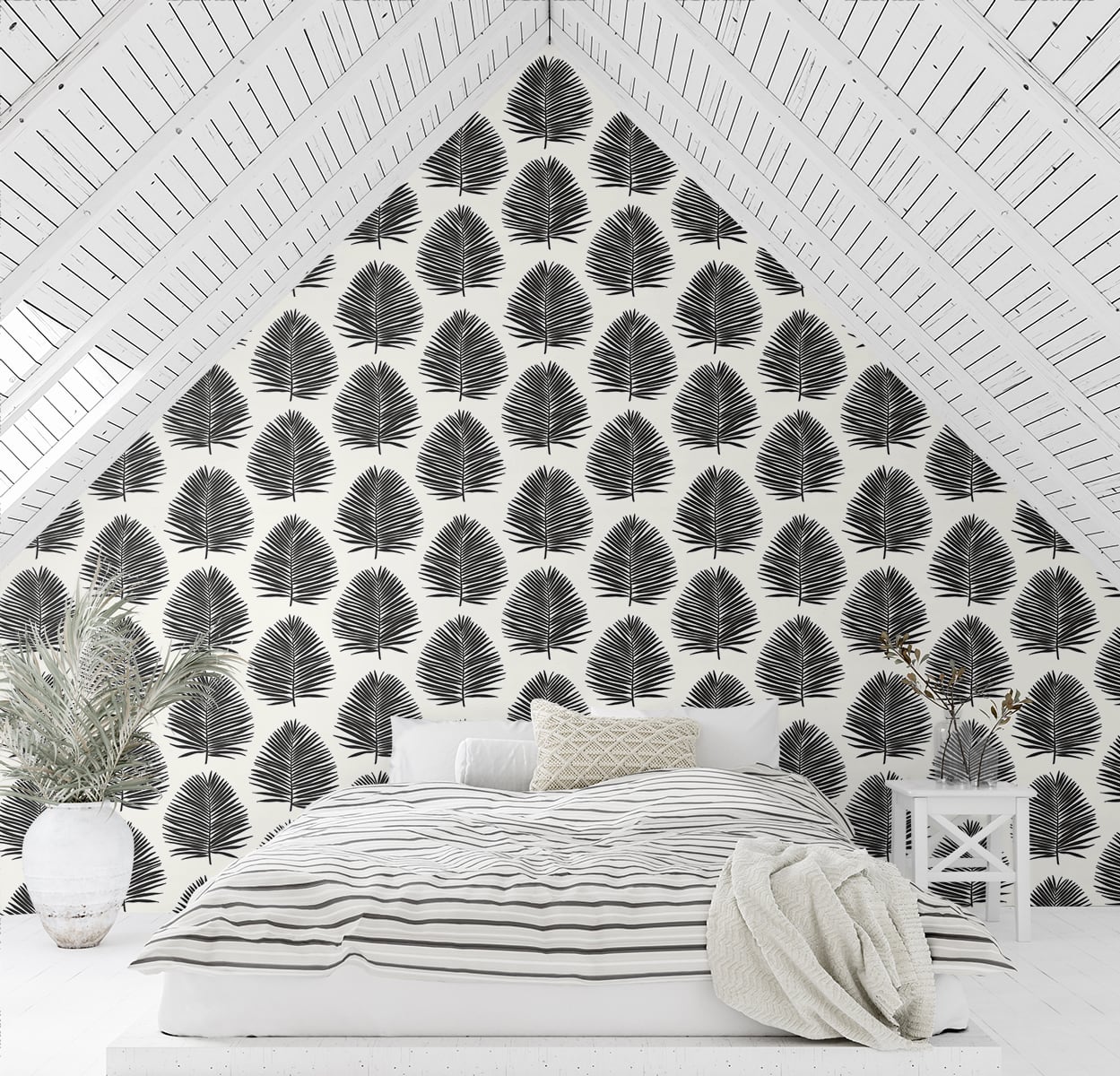 The Simple Life Island Palm Coastal Unpasted Wallpaper