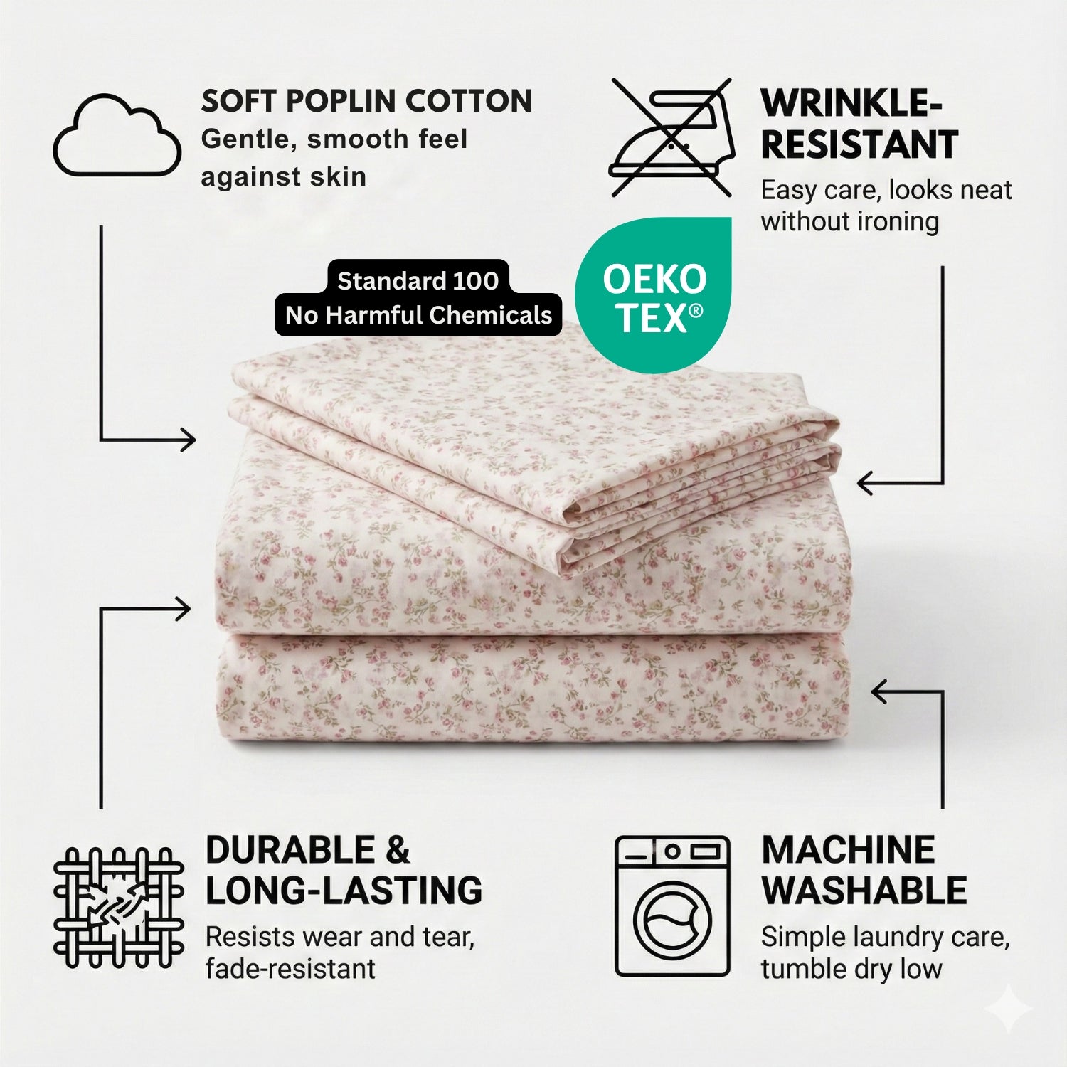 Coquette Sheet Set - 100% Cotton