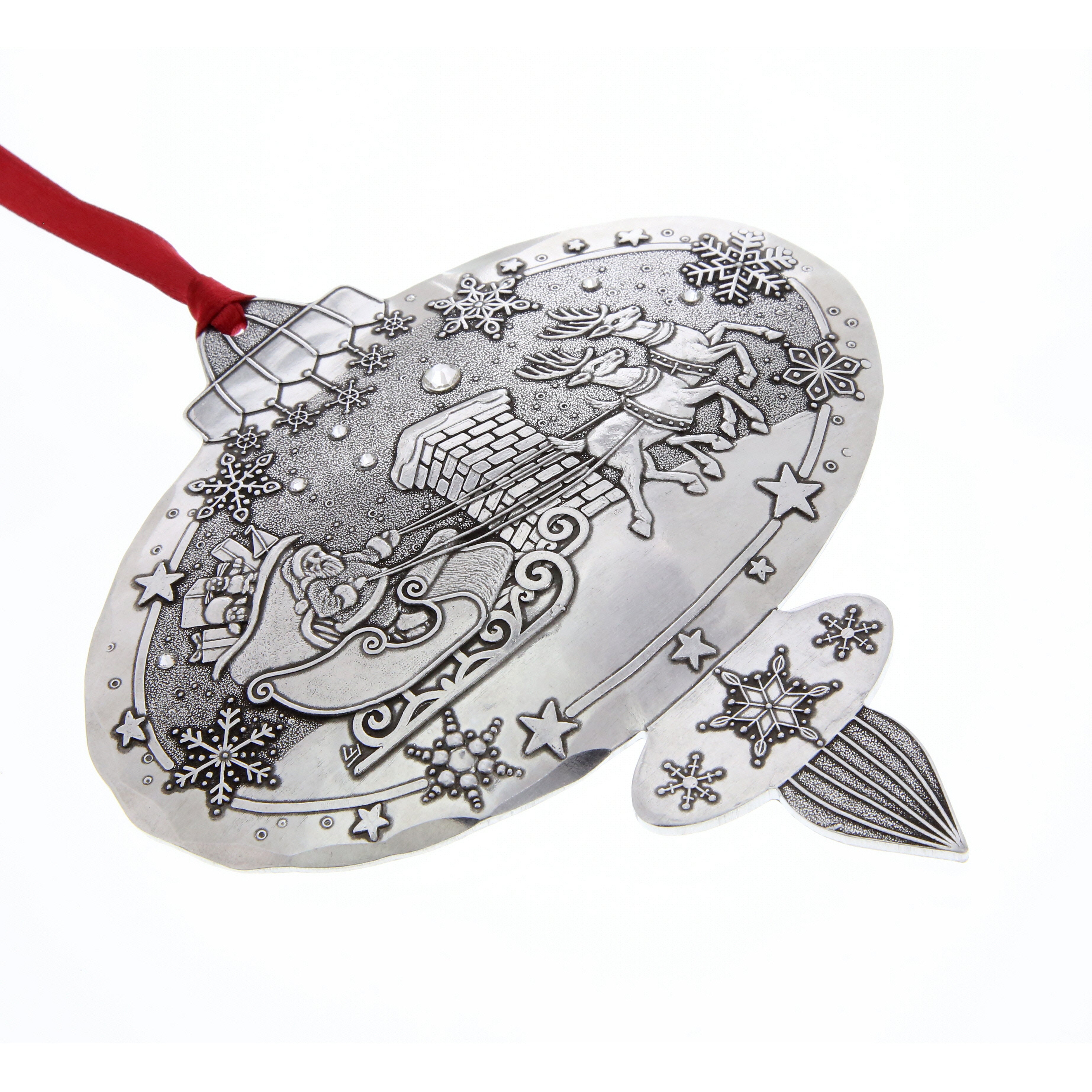 Portraits of Christmas- A Visit From Santa Ornament