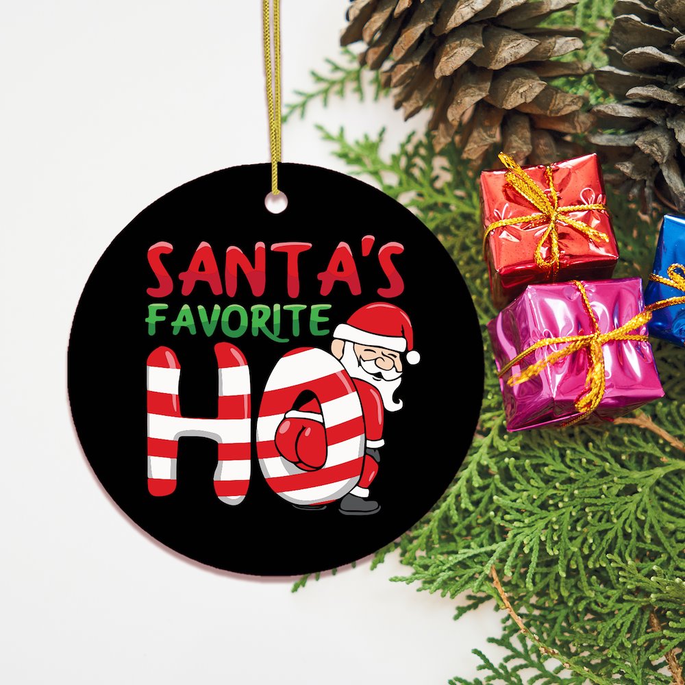 Santas Favorite Ho Christmas Ornament Ornament OrnamentallyYou 