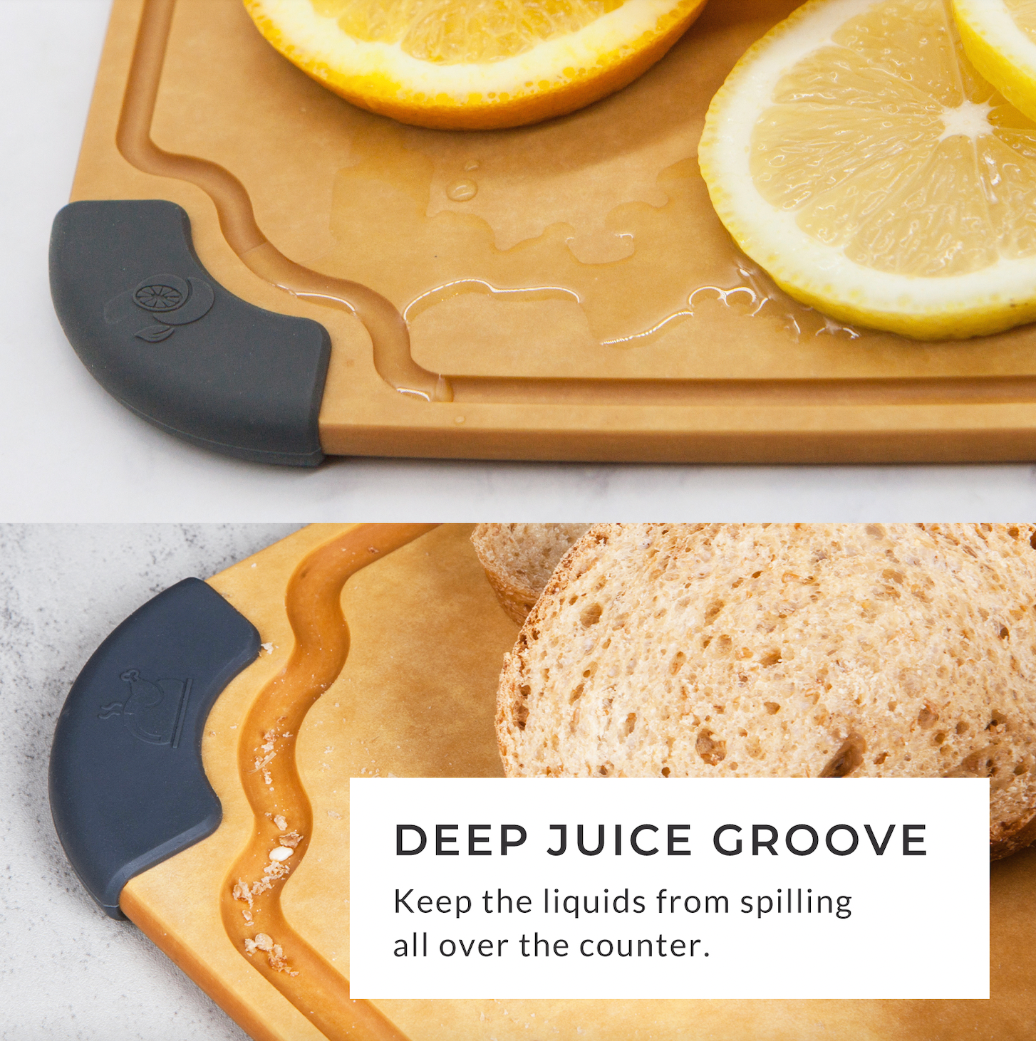 Paddle Series Cutting & Serving Board with Handle, Large