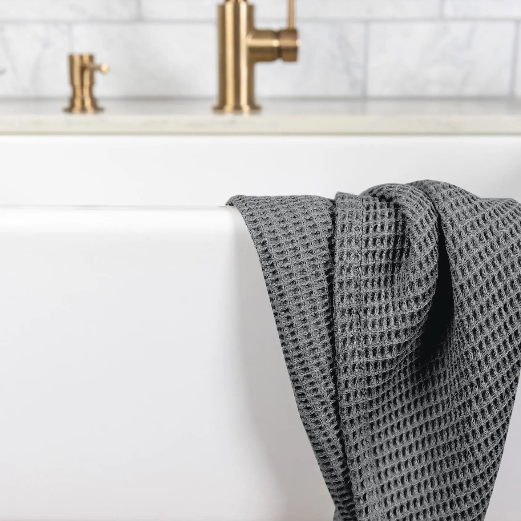 Blissful Bamboo Waffle Dish Towel Set