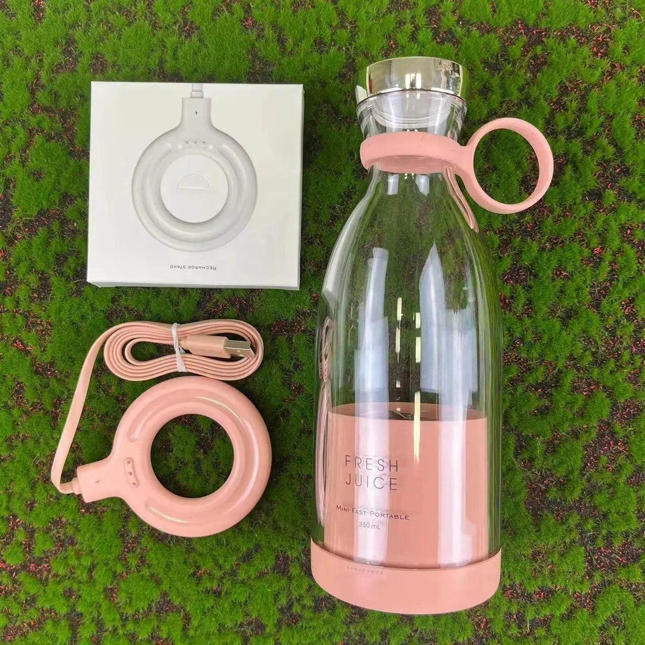 Portable Mini Juice Blender Bottle with Wireless Charging