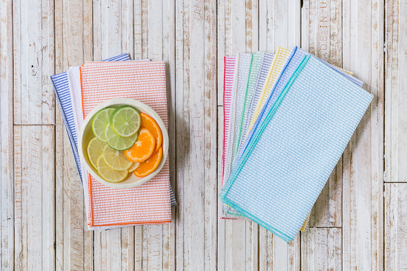 Seersucker Everyday Napkins, Set of 4