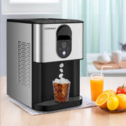 Self Dispensing Nugget Ice Maker Countertop -Silver