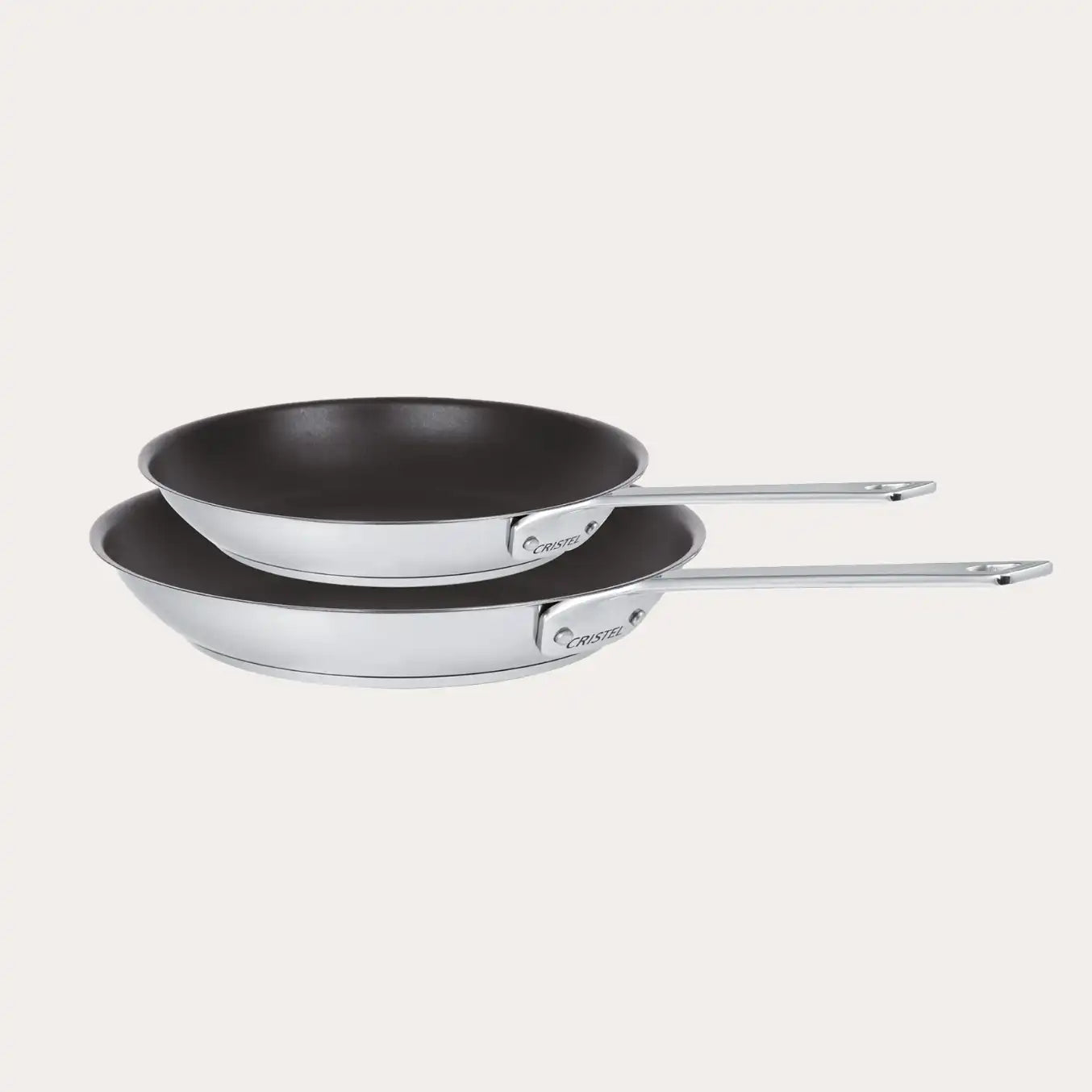 Cristel 2 non-stick Frying pans Set