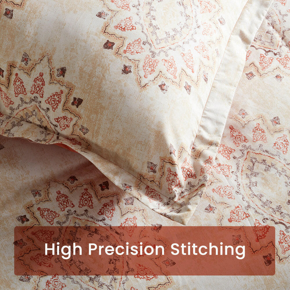 Damask Pattern Printed Duvet Cover Set