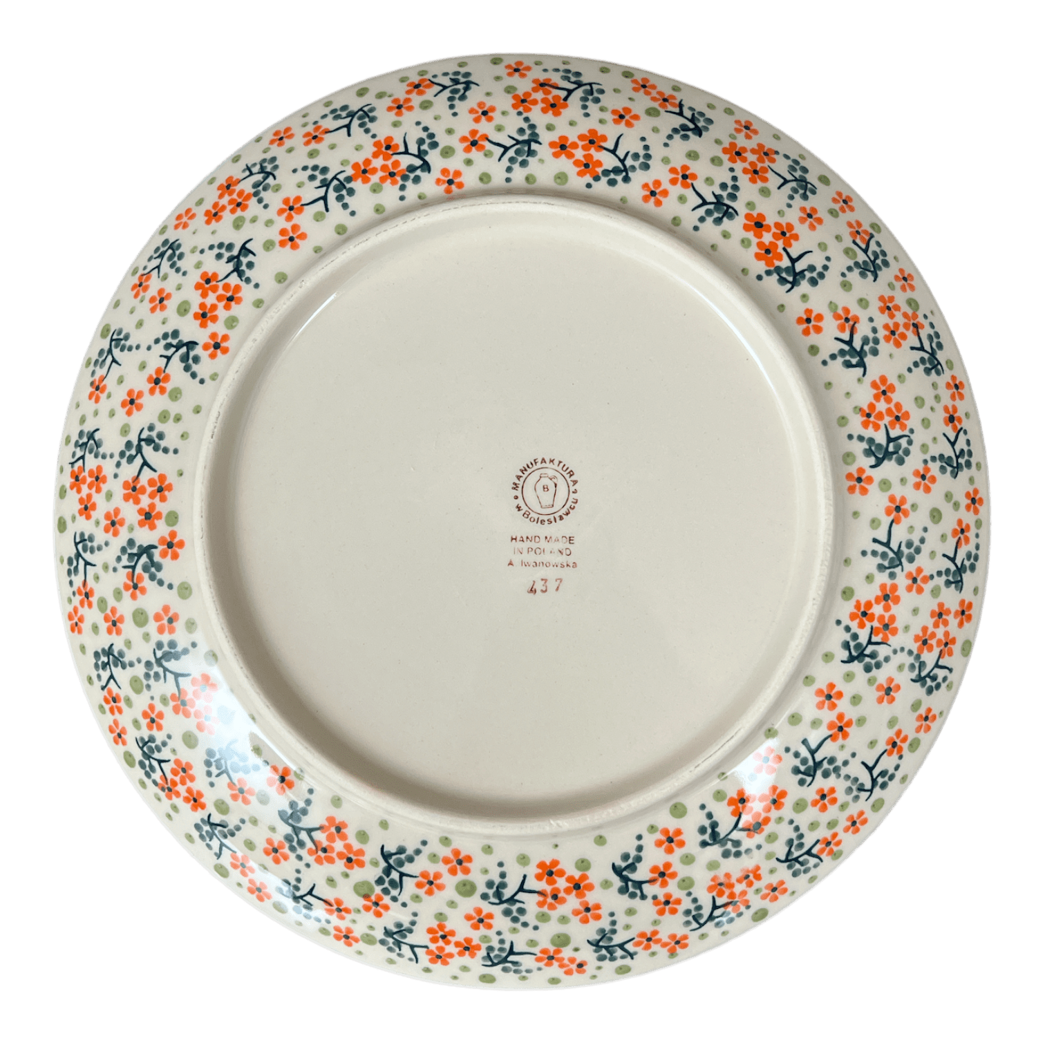 Plate, Round, Dinner, 10" in "Peach Blossoms" by Manufaktura | T132S-AS46 by The Polish Pottery Outlet