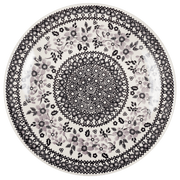 Plate, Round, Dinner, 10" in "Duet in Black & Grey" by Manufaktura | T132S-DPSC by The Polish Pottery Outlet