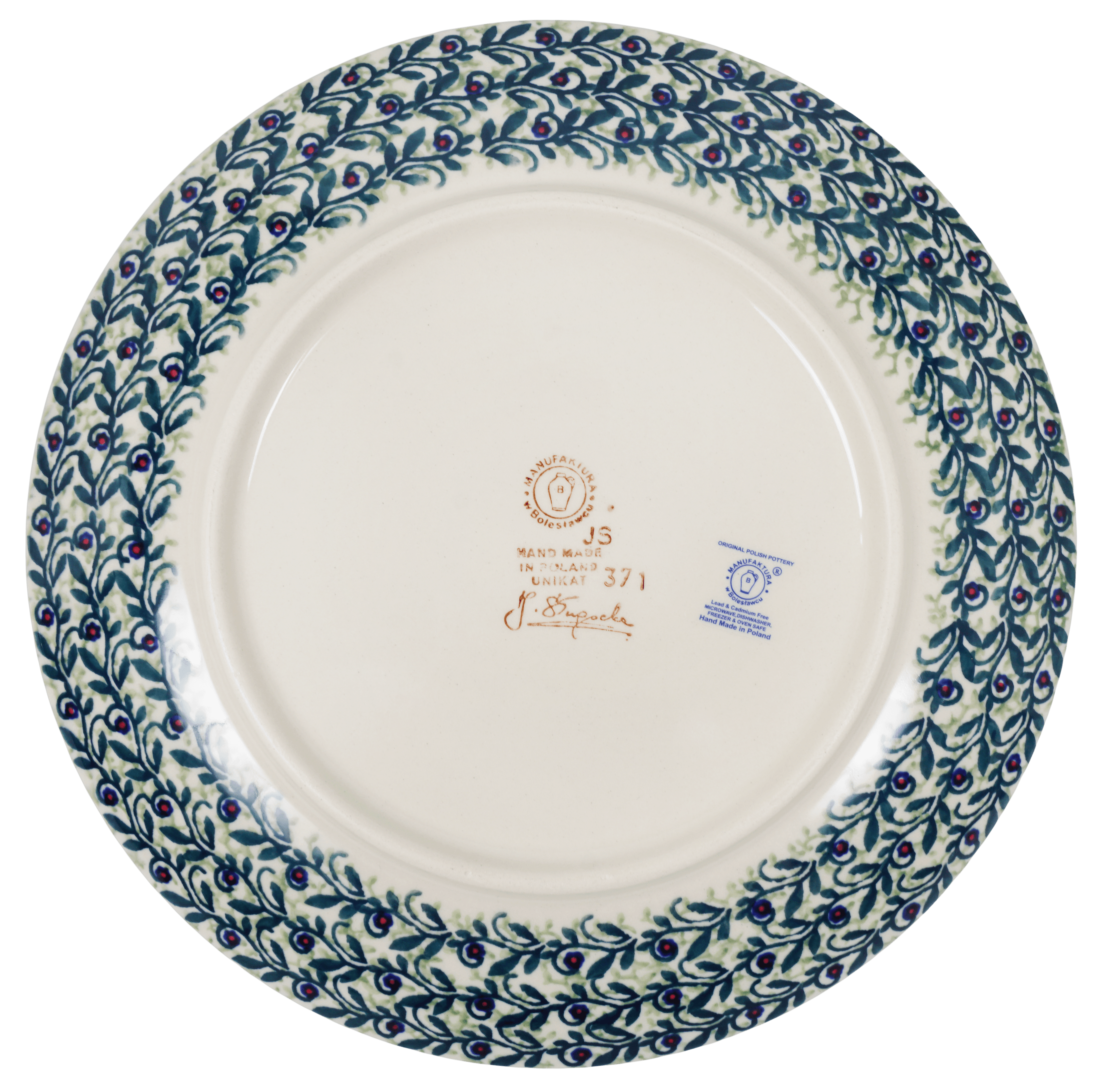 Plate, Round, Dinner, 10" in "Dragonfly Delight" by Manufaktura | T132S-JZ36 by The Polish Pottery Outlet