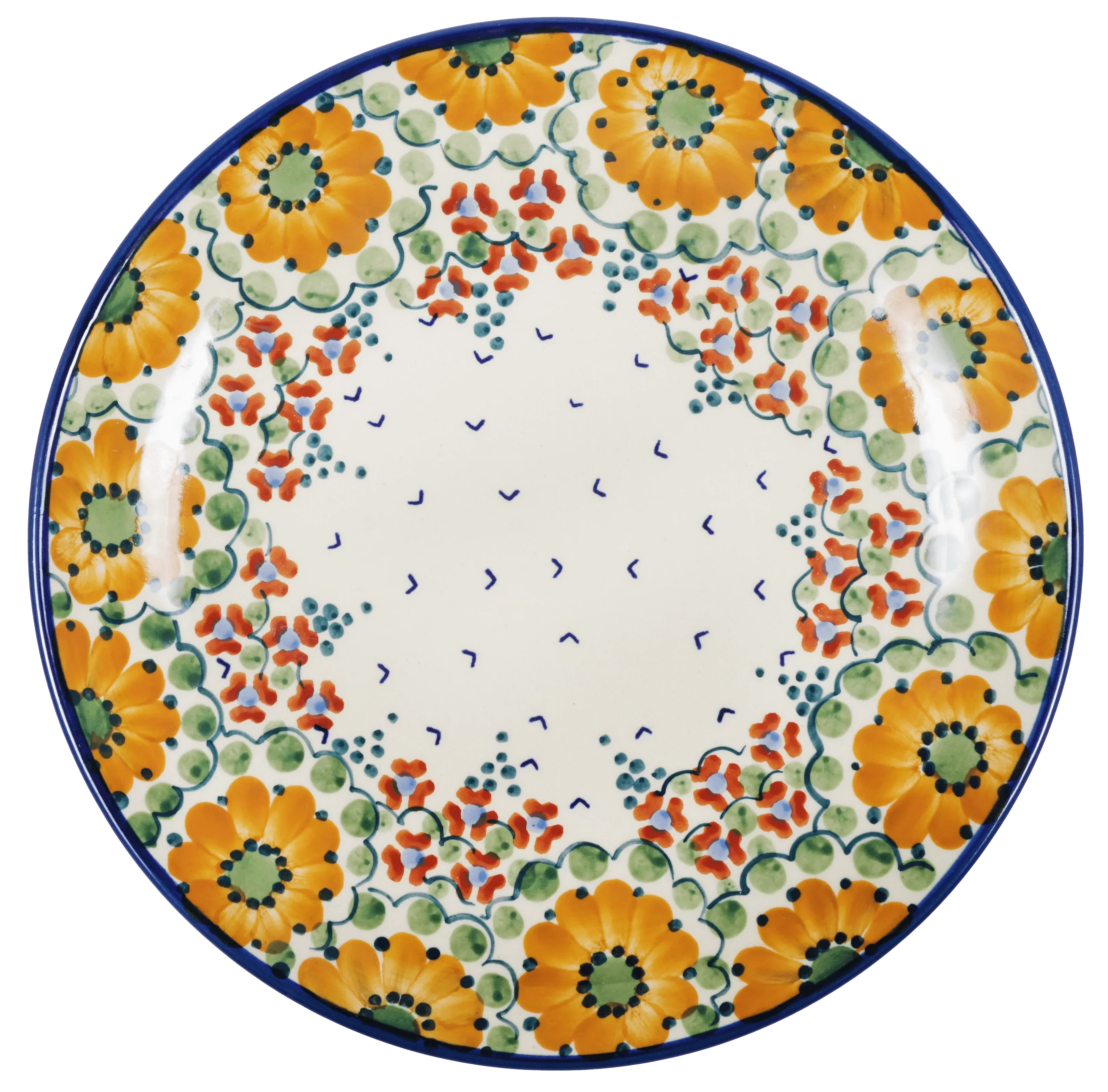 Plate, Round, Dinner, 10" in "Autumn Harvest" by Manufaktura | T132S-LB by The Polish Pottery Outlet