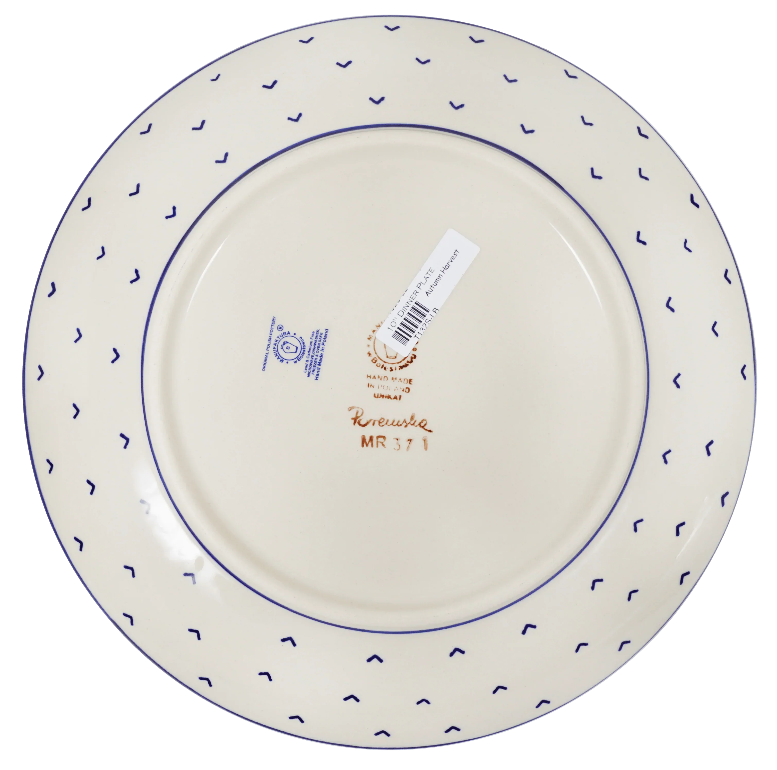Plate, Round, Dinner, 10" in "Autumn Harvest" by Manufaktura | T132S-LB by The Polish Pottery Outlet