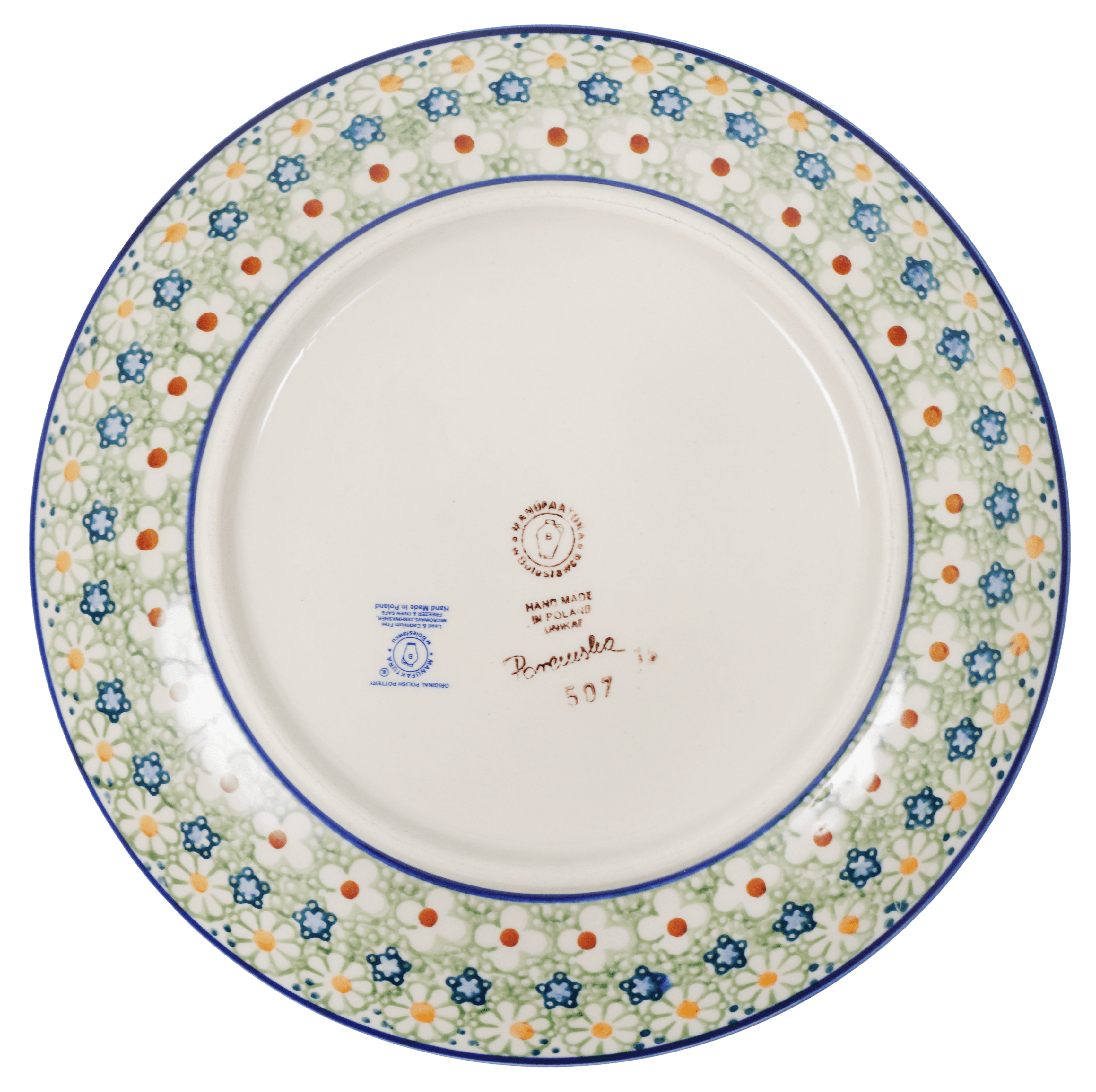 Plate, Round, Dinner, 10" in "Spring Morning" by Manufaktura | T132S-LZ by The Polish Pottery Outlet