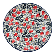 Plate, Round, Dinner, 10" in "Strawberry Fields" by Manufaktura | T132U-AS59 by The Polish Pottery Outlet