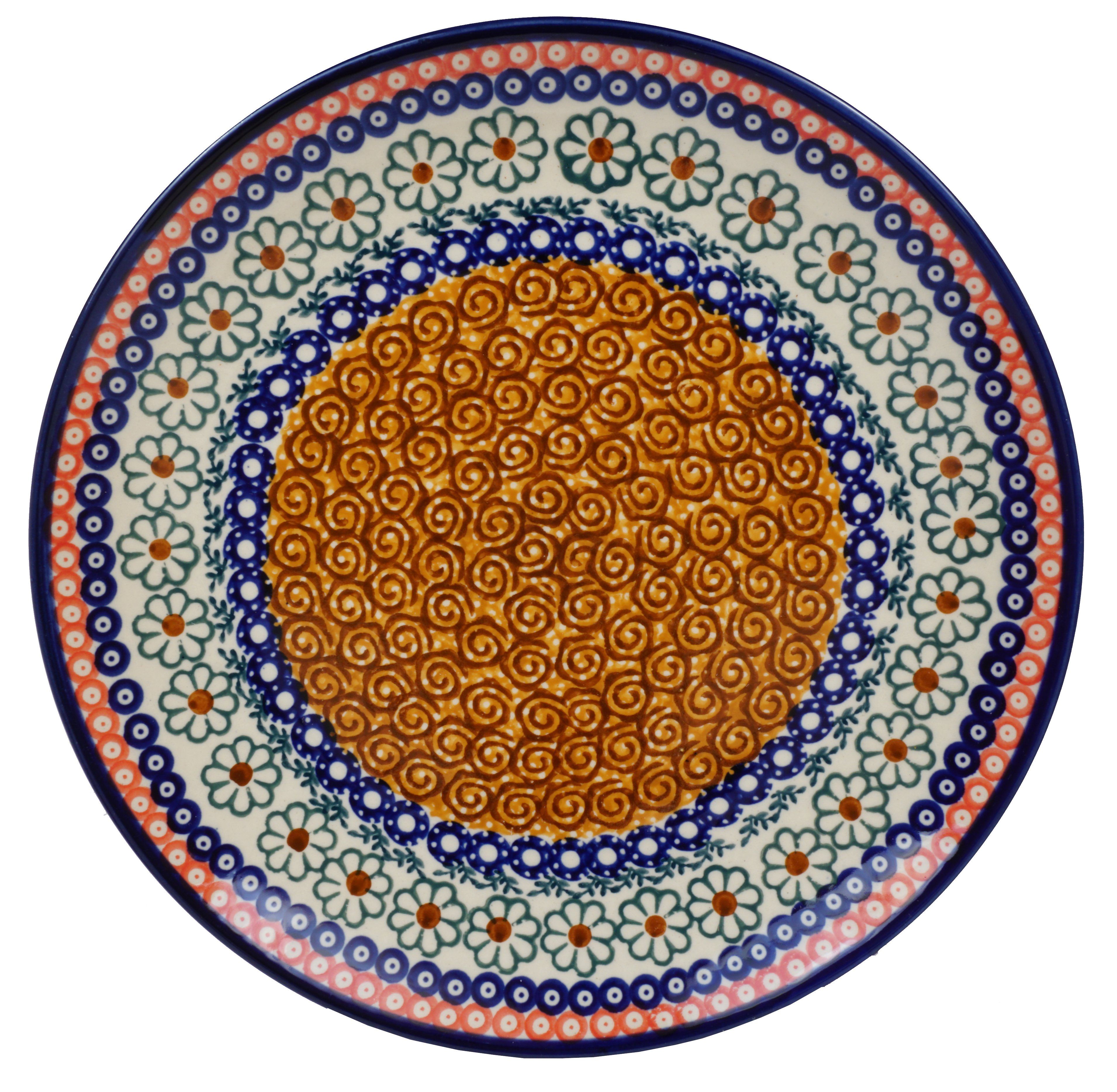Plate, Round, Dinner, 10" in "Chocolate Swirl" by Manufaktura | T132U-EOS by The Polish Pottery Outlet