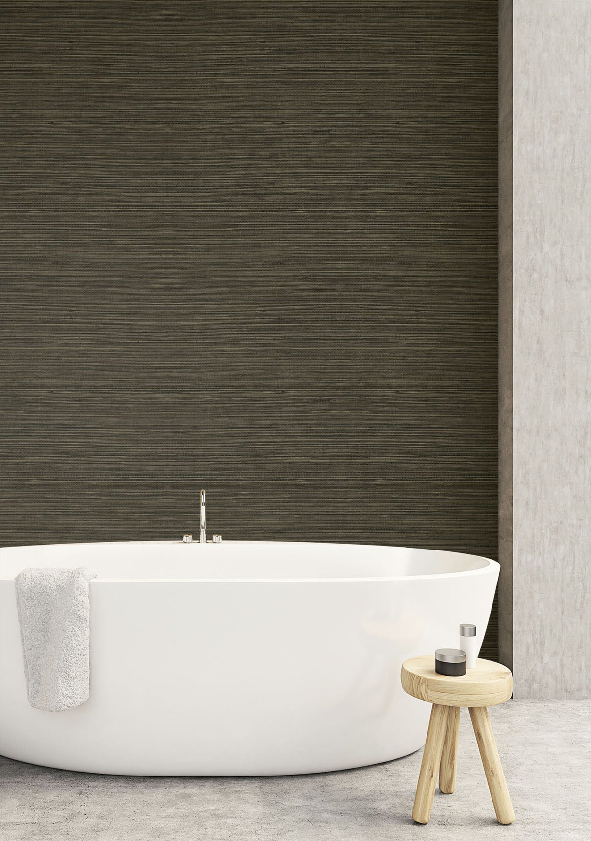 More Textures Sisal Hemp Embossed Vinyl Unpasted Wallpaper