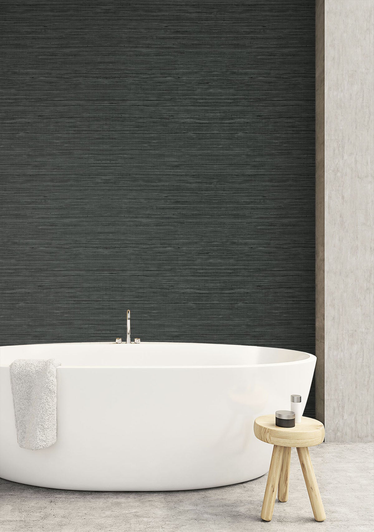 More Textures Sisal Hemp Embossed Vinyl Unpasted Wallpaper