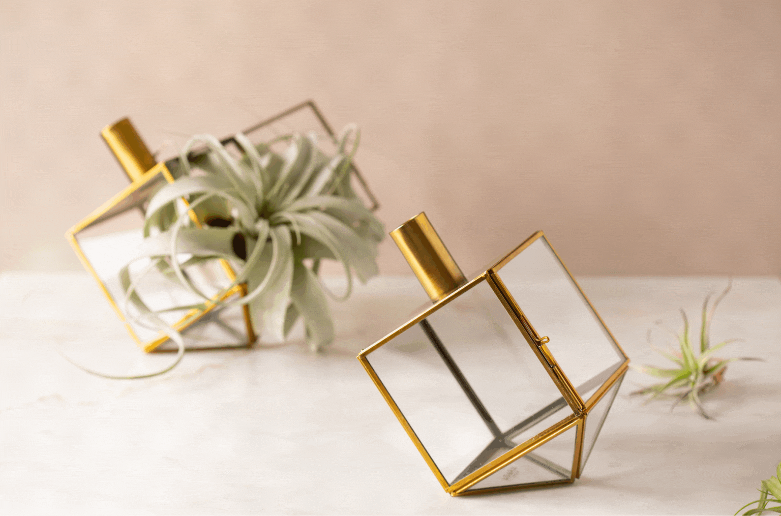 Dazzling Dreidel Duo - Holiday Decor Candle Holder