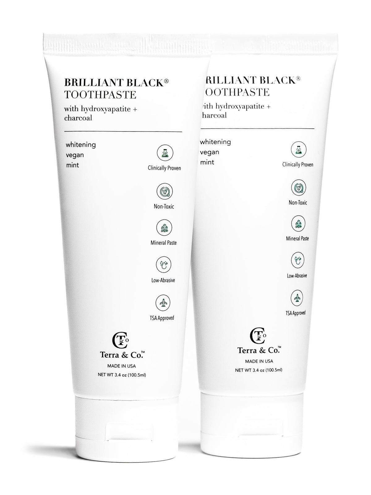 Brilliant Black® Toothpaste | Fluoride-Free Activated Charcoal Whitening