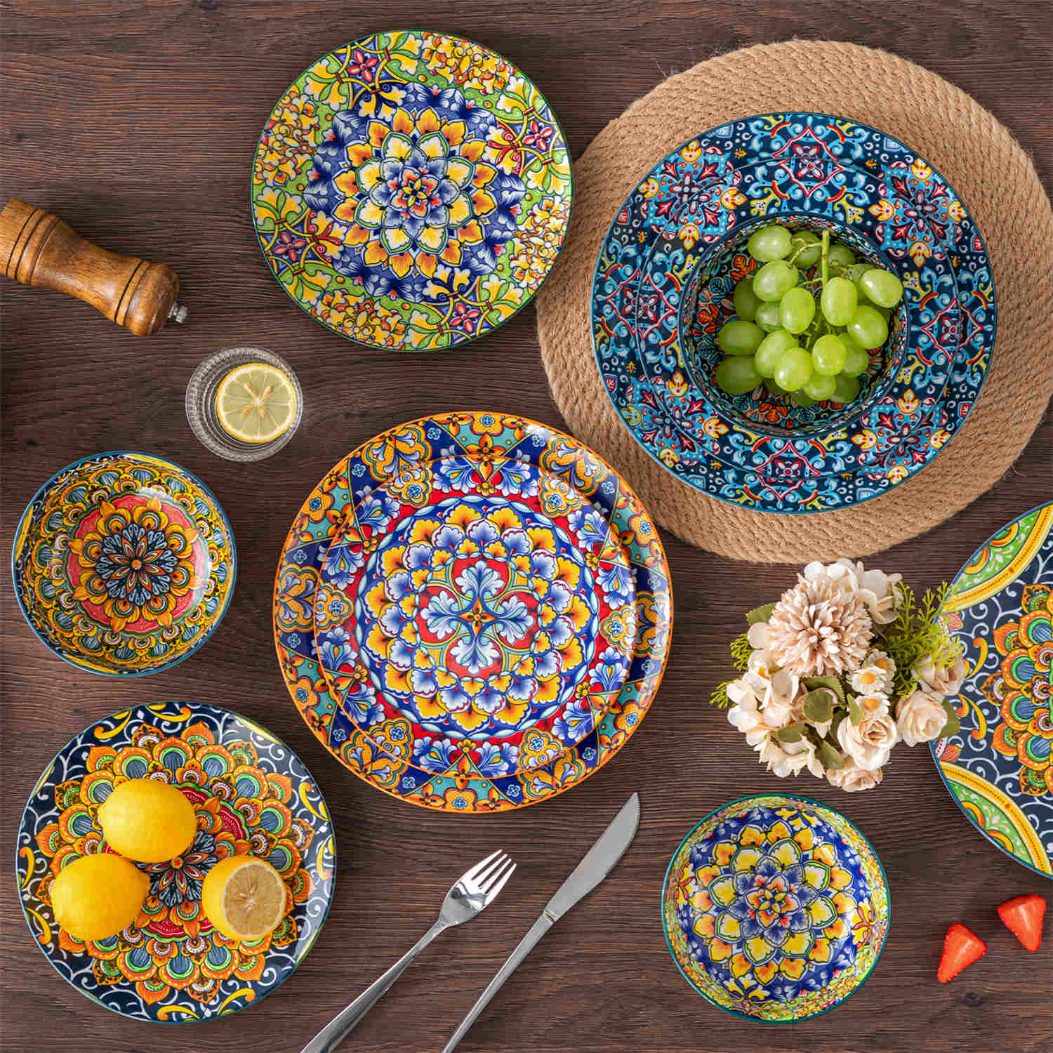 Simi 12 Piece Dinnerware Set