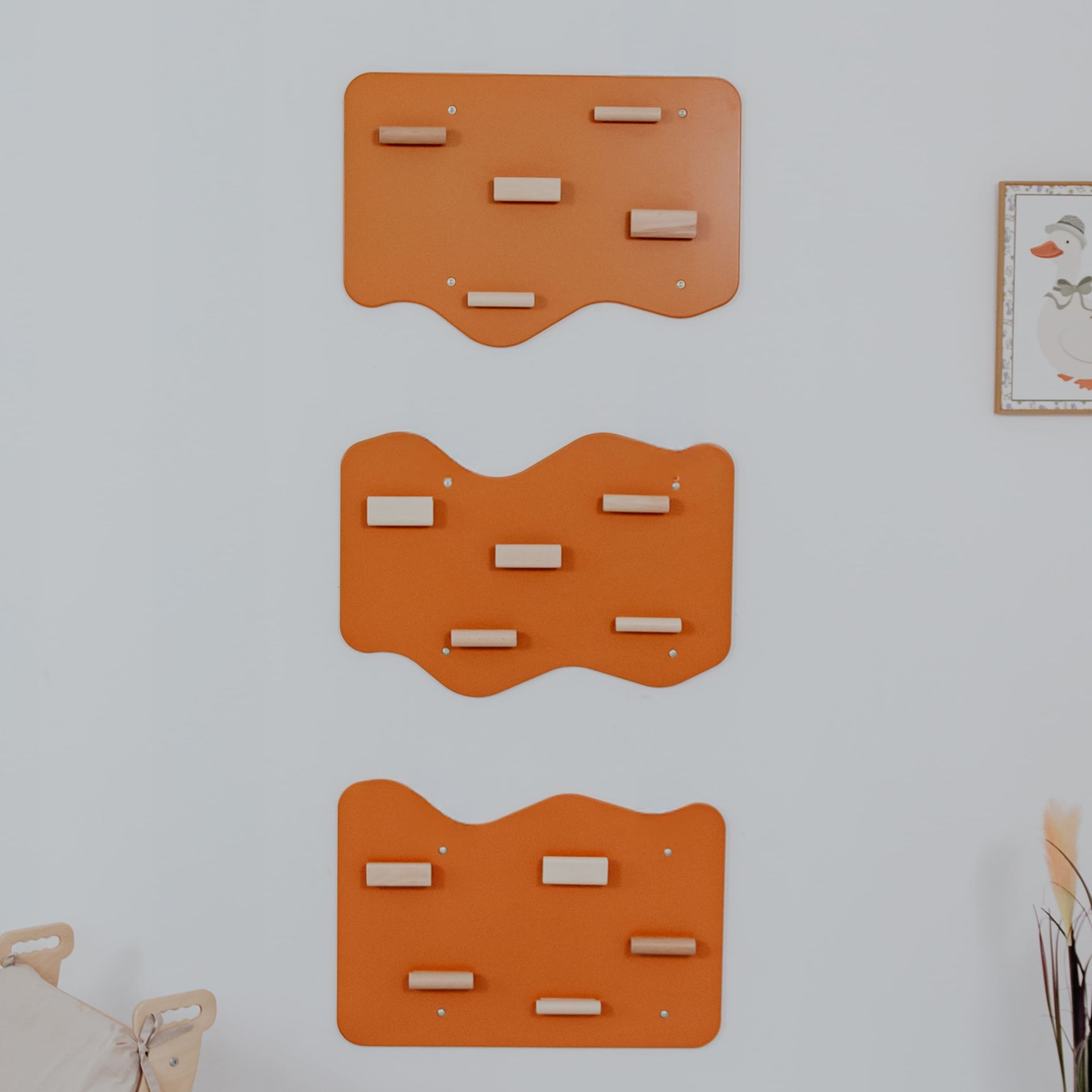 Indoor Rock Wall with Cloud-Shaped Panels for Kids 3-10