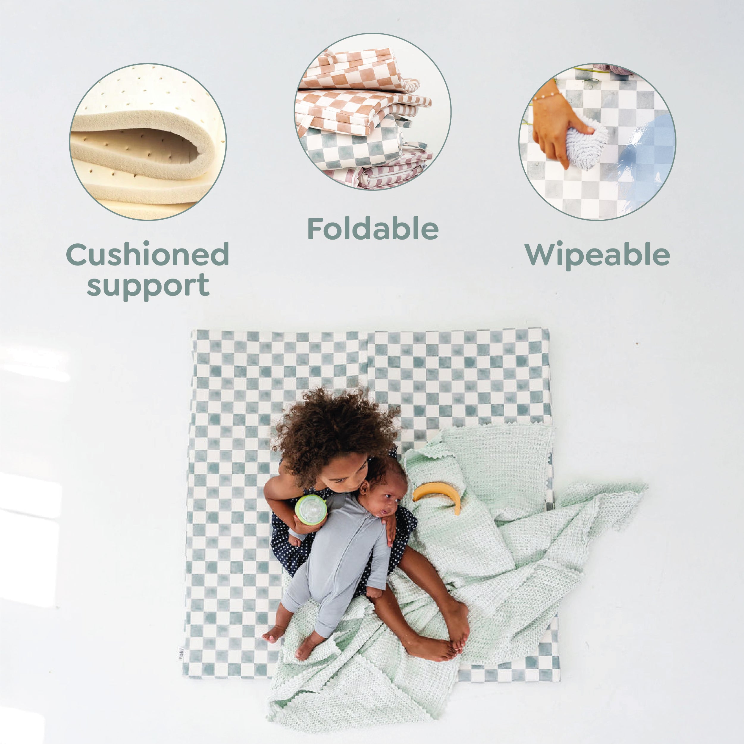 Playful Posies Vegan Leather Mat