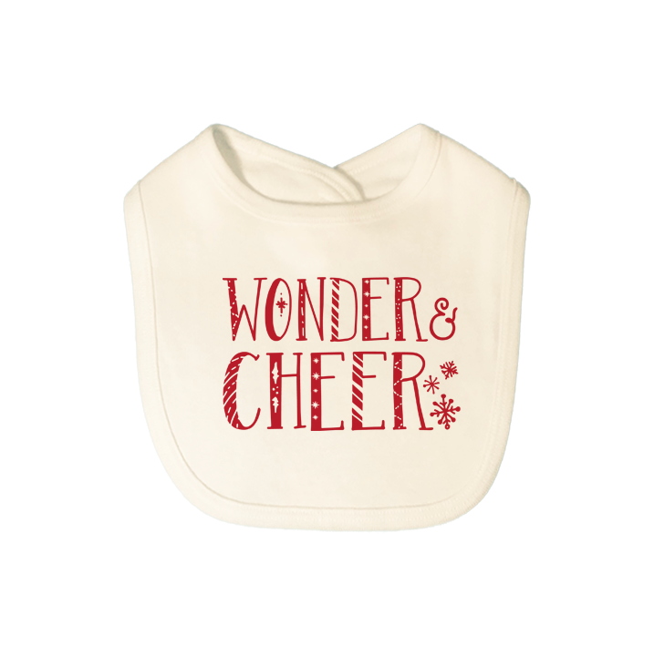 Finn + Emma graphic bib | wonder & cheer