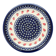 Plate, Round, Dinner, 10.75" Plate in "Strawberry Dot" by Zaklady | Y1014-A310A by The Polish Pottery Outlet