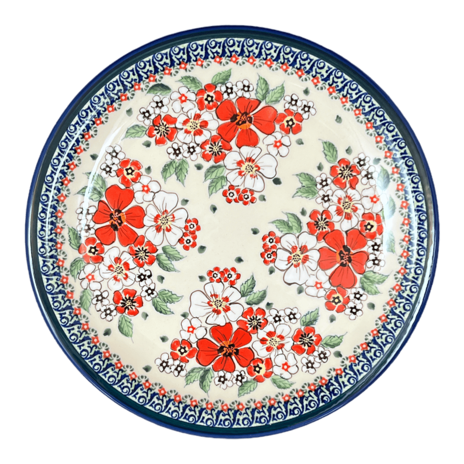 Plate, Round, Dinner, 10.75" Plate in "Cosmic Cosmos" by Zaklady | Y1014-ART326 by The Polish Pottery Outlet