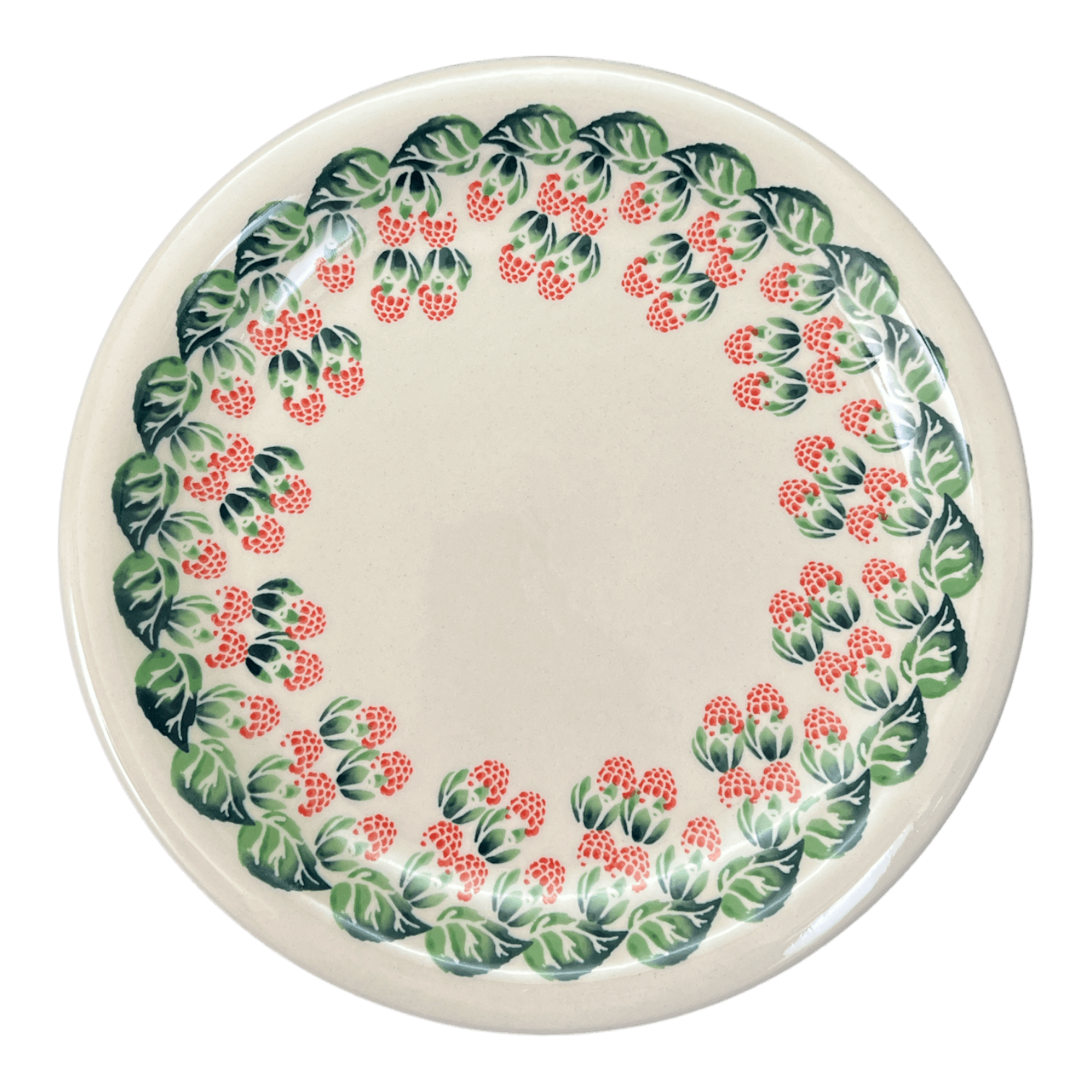 Plate, Round, Dinner, 10.75" Plate in "Raspberry Delight" by Zaklady | Y1014-D1170 by The Polish Pottery Outlet