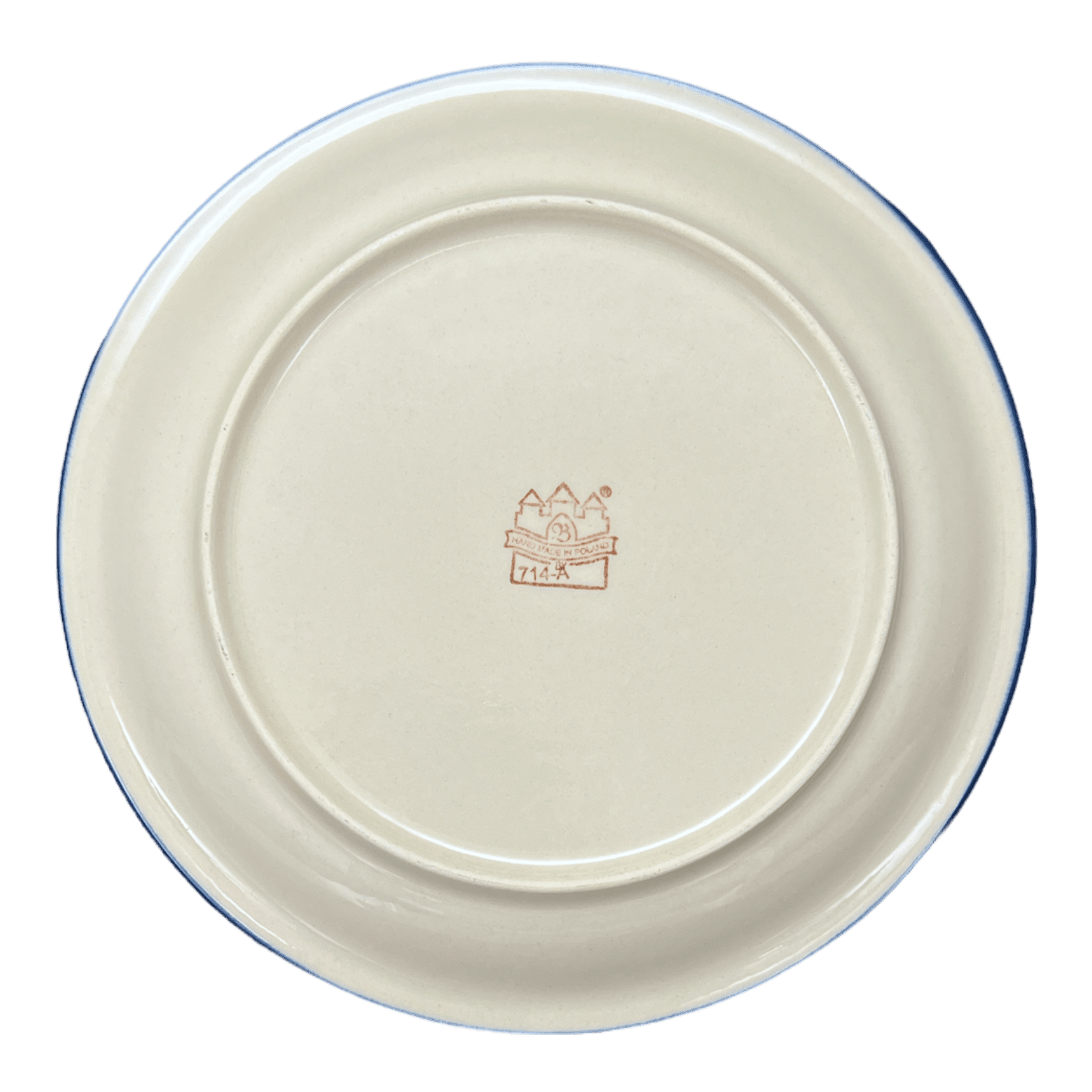 Plate, Round, Dinner, 10.75" Plate in "Beaded Turquoise" by Zaklady | Y1014-DU203 by The Polish Pottery Outlet