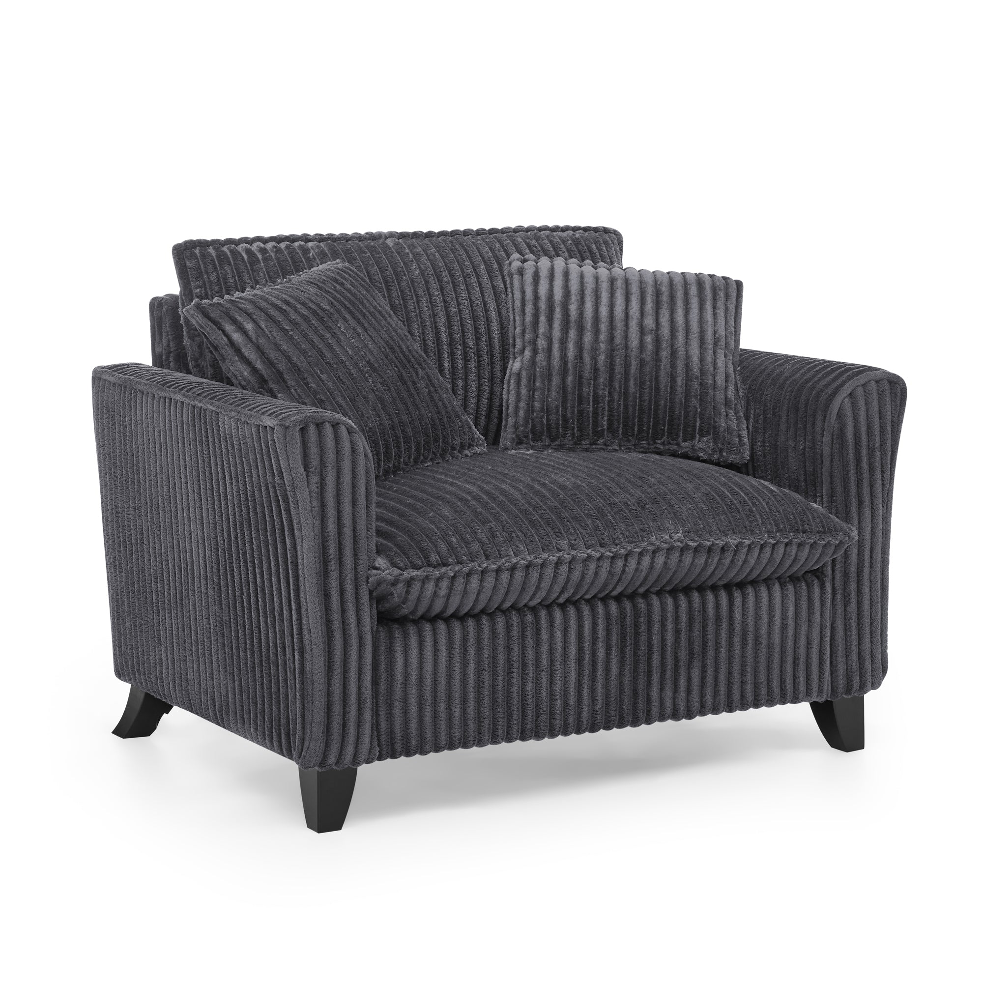 Lazy Sofa Chair with a Backrest - Grey