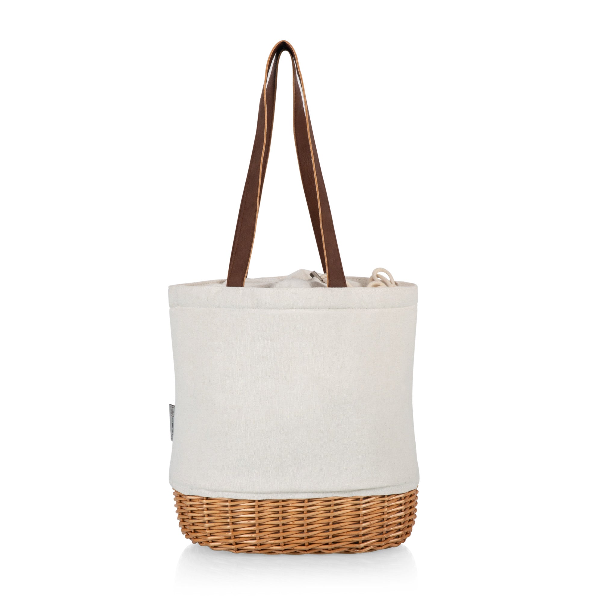 Picnic Time Willow and Canvas Lunch Basket - Thumbnail 2
