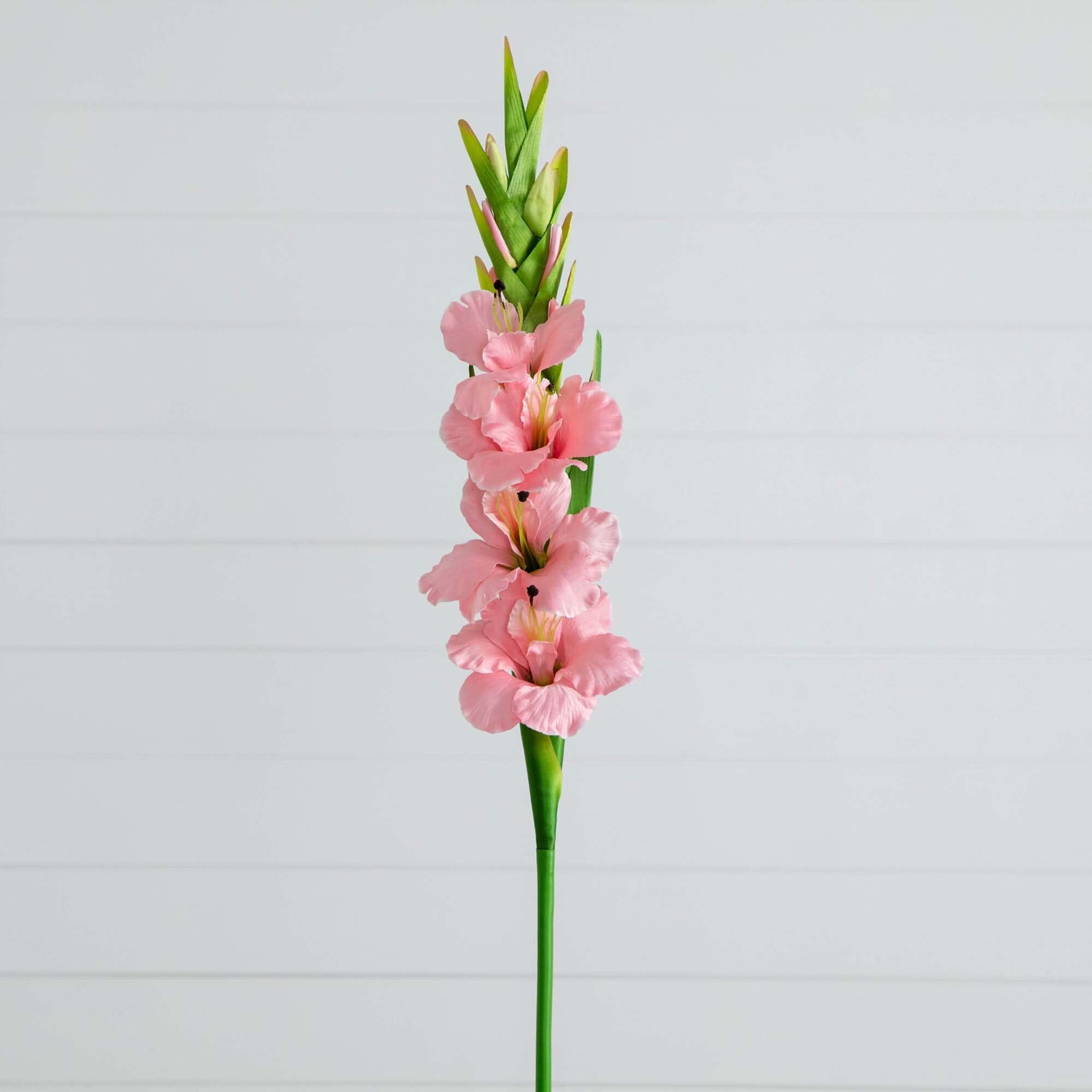 45" Artificial Gladiolus Flower Stems - Set of 3