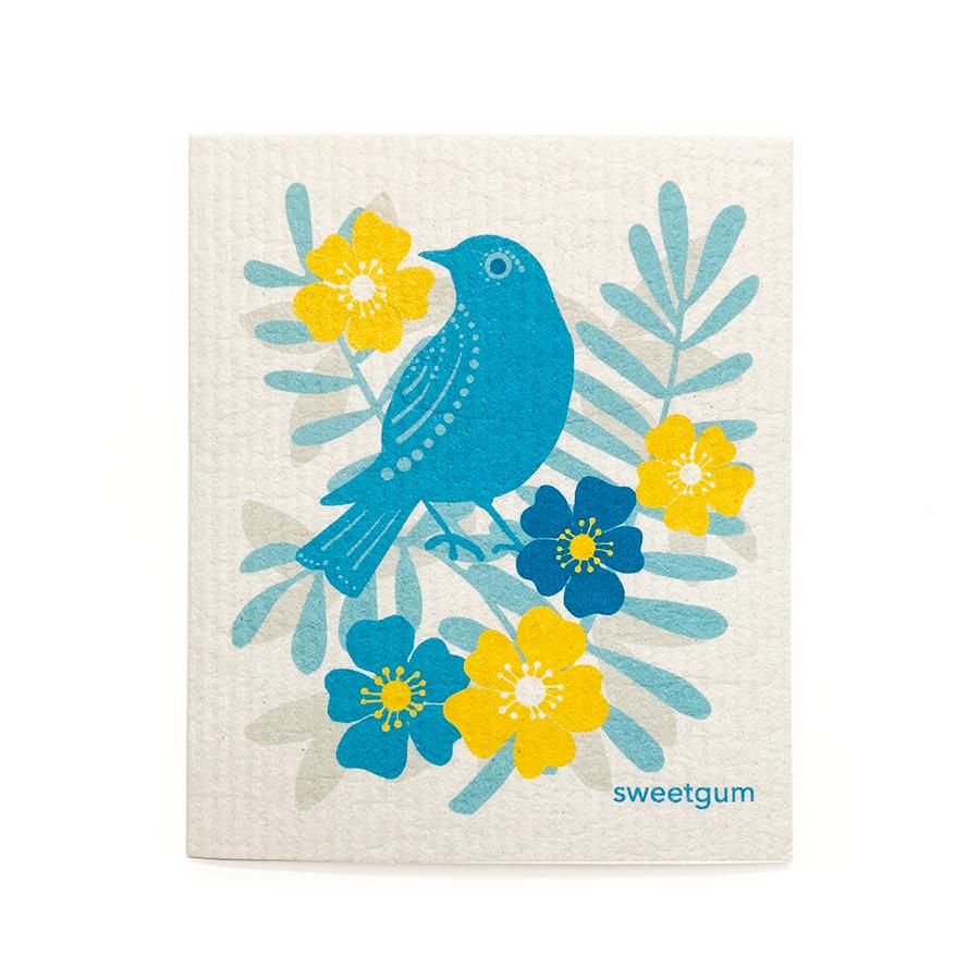 Blue Bird Swedish Dishcloth