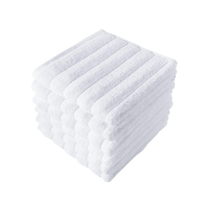 Brampton Turkish Cotton Washcloths - 6 Pieces - Classic Turkish Towels